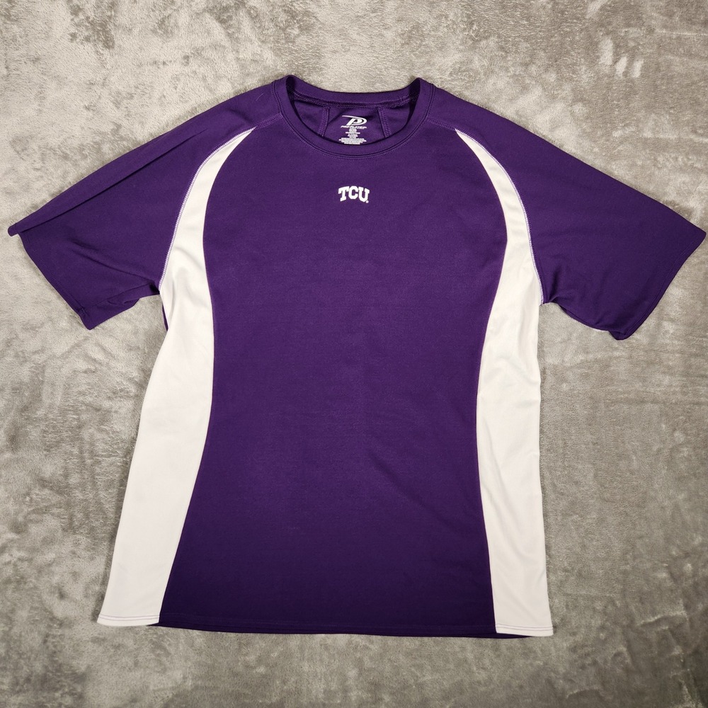 Pro‎ Player TCU Horned Frogs Performance Shirt Mens XL Purple Excellent